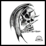 Sticker Skull Gothique