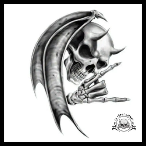 Sticker Skull Gothique