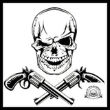 Sticker Skull Gun