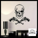 Sticker Skull Gun