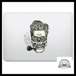 Sticker Skull Hipster