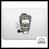 Sticker Skull Hipster