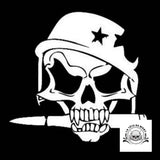 Sticker Skull Militaire