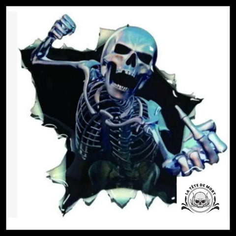 Sticker Squelette Gothique