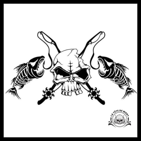 Sticker Squelette Poisson