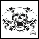 Sticker Tête de Mort Biker