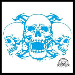 Sticker Tête de Mort Biker