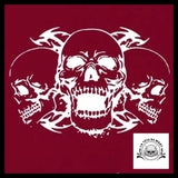 Sticker Tête de Mort Biker
