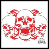 Sticker Tête de Mort Biker