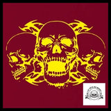 Sticker Tête de Mort Biker