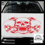 Sticker Tête de Mort Biker