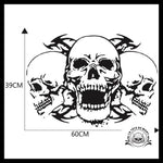 Sticker Tête de Mort Biker