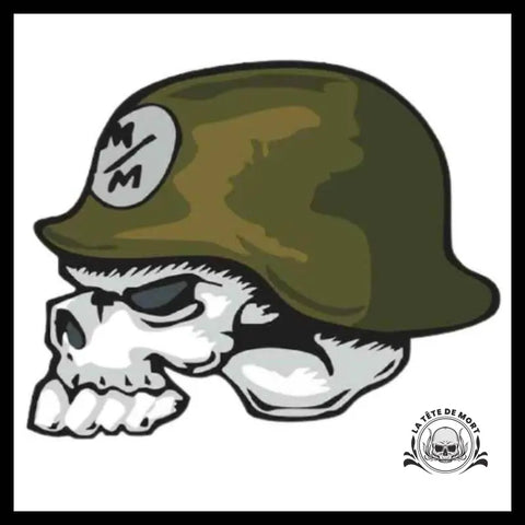 Sticker Tête de Mort Casque