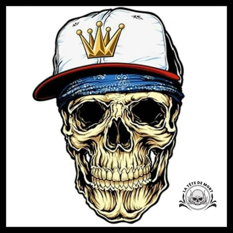 Sticker Tête de Mort Casquette