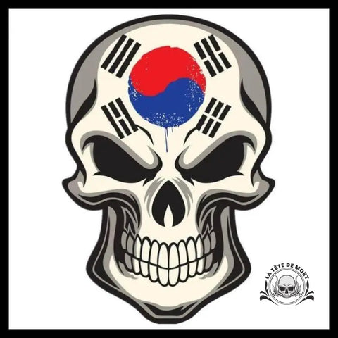 Sticker Tête de Mort Corée