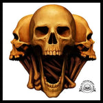 Sticker Tête de Mort Démon