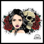 Sticker Tête de Mort Femme