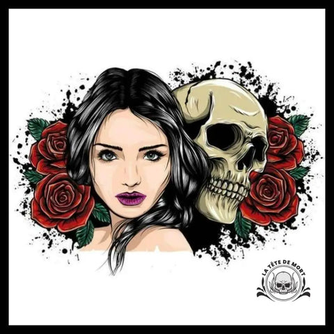 Sticker Tête de Mort Femme