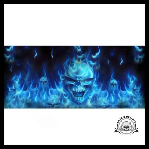 Sticker Tête de Mort Flamme