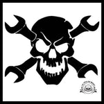 Sticker Tête de Mort Mécanique