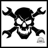 Sticker Tête de Mort Mécanique