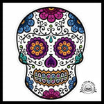 Sticker Tête de Mort Mexicaine
