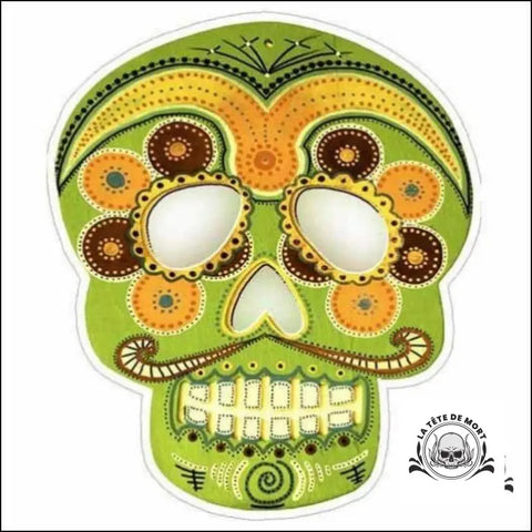 Sticker Tête de Mort Mexicaine Calavera