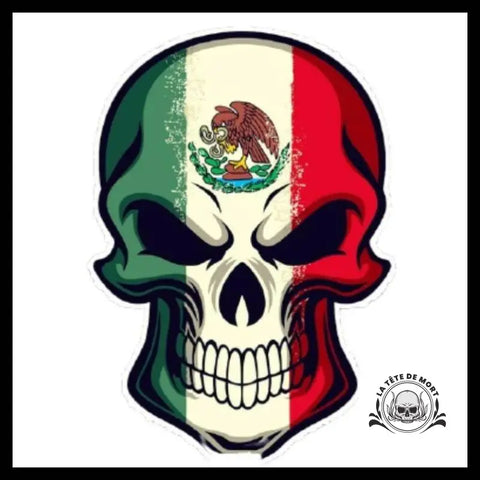 Sticker Tête de Mort Mexique