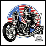 Sticker Tête de Mort Moto
