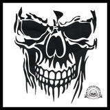 Sticker Tête de Mort Or