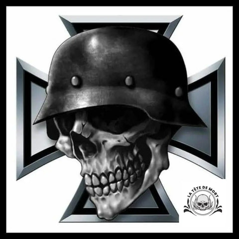 Sticker Tête de Mort Soldat