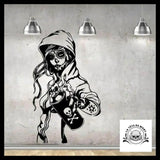 Sticker Tête de Mort Tagueuse