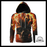 Sweat Crâne En Feu
