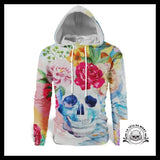 Sweat Crâne Fleuri