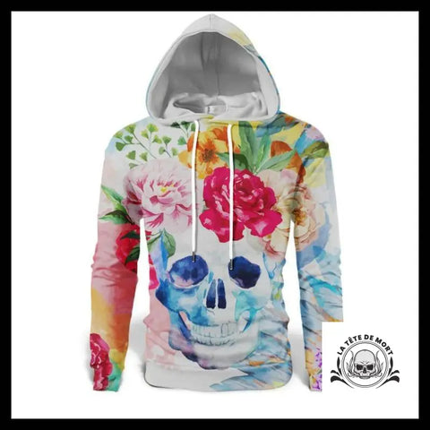 Sweat Crâne Fleuri