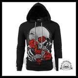 Sweat Crâne Et Fleurs