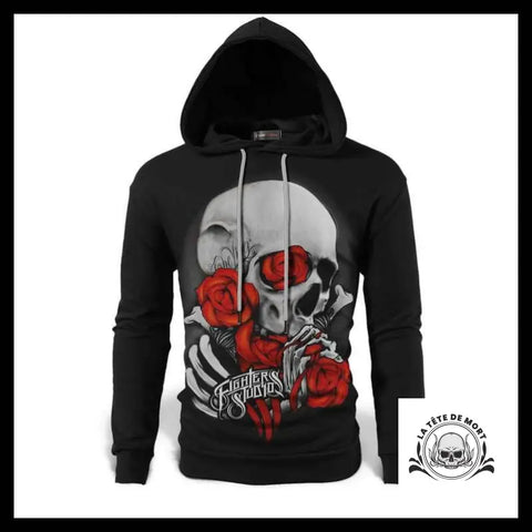 Sweat Crâne Et Fleurs