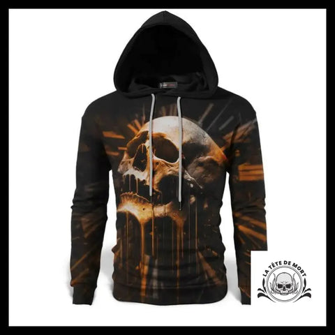 Sweat Crâne Orange