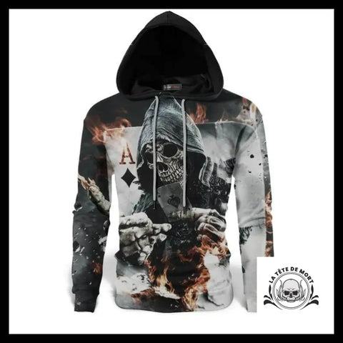 Sweat Faucheuse Squelette