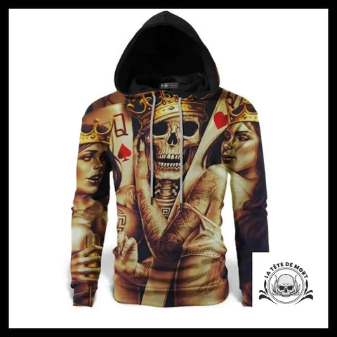 Sweat Squelette Amoureux
