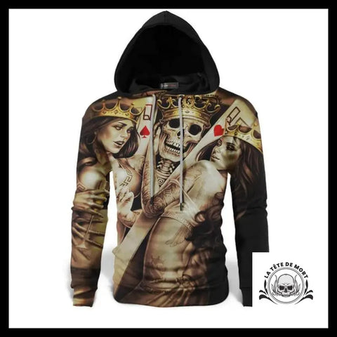 Sweat Squelette Carte