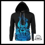 Sweat Tête de Mort Bleue