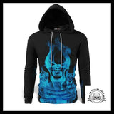 Sweat Tête de Mort Bleue