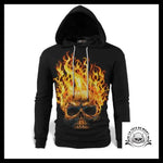Sweat Tête de Mort En Feu