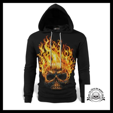 Sweat Tête de Mort En Feu