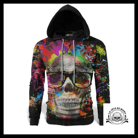 Sweat Tête de Mort Lunette
