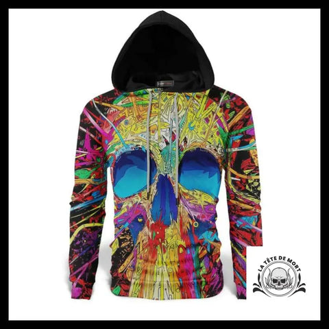 Sweat Tête de Mort Multicolore