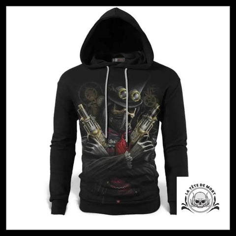 Sweat Tête de Mort Pistolet