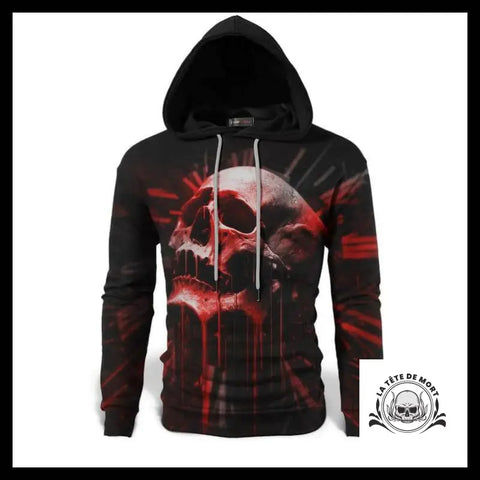 Sweat Tête de Mort Rouge