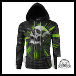 Sweat Tête de Mort Verte